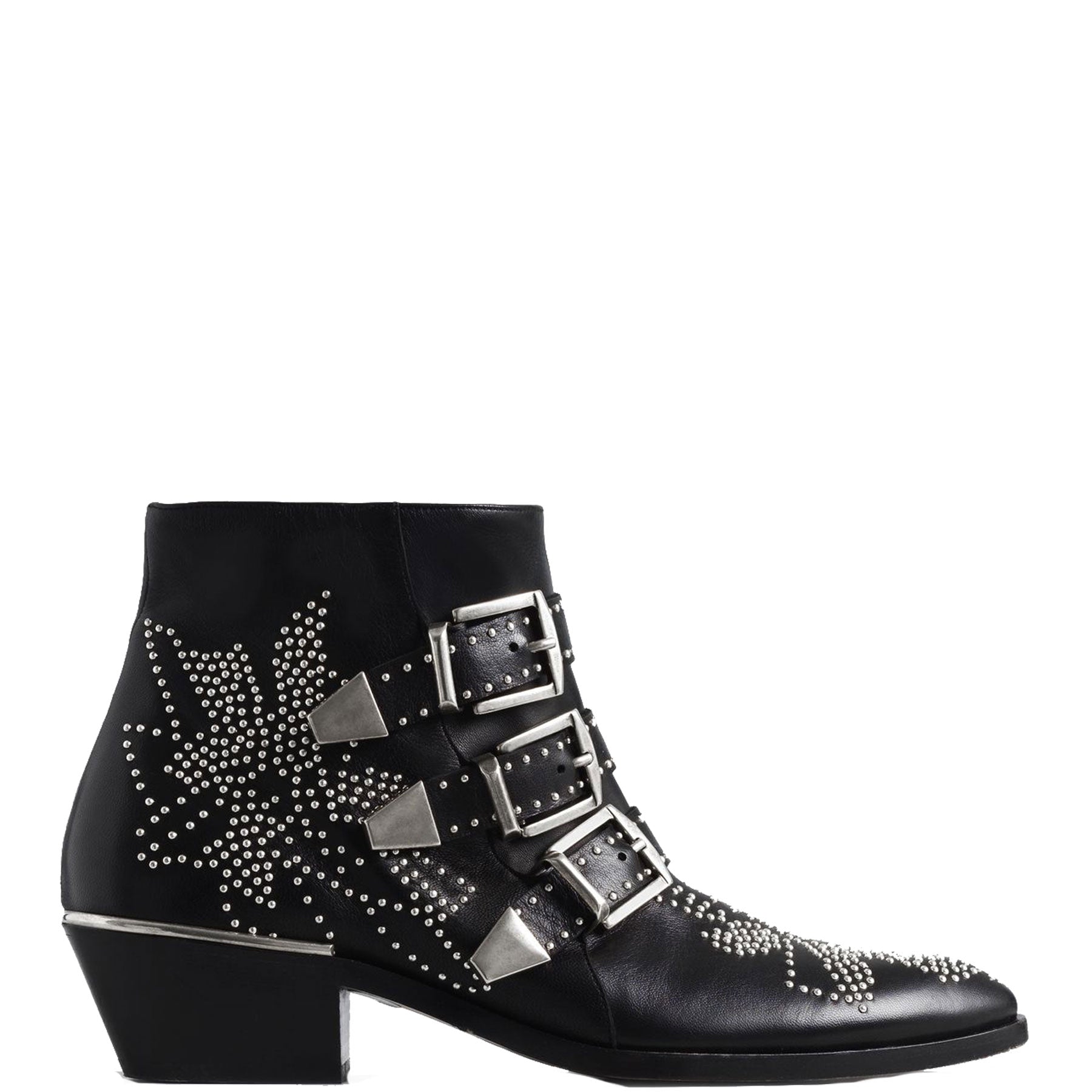 Susanna Women's Low Boots in Black & Silver - Stylish Ankle Boots for Casual Wear, Office & Night Out