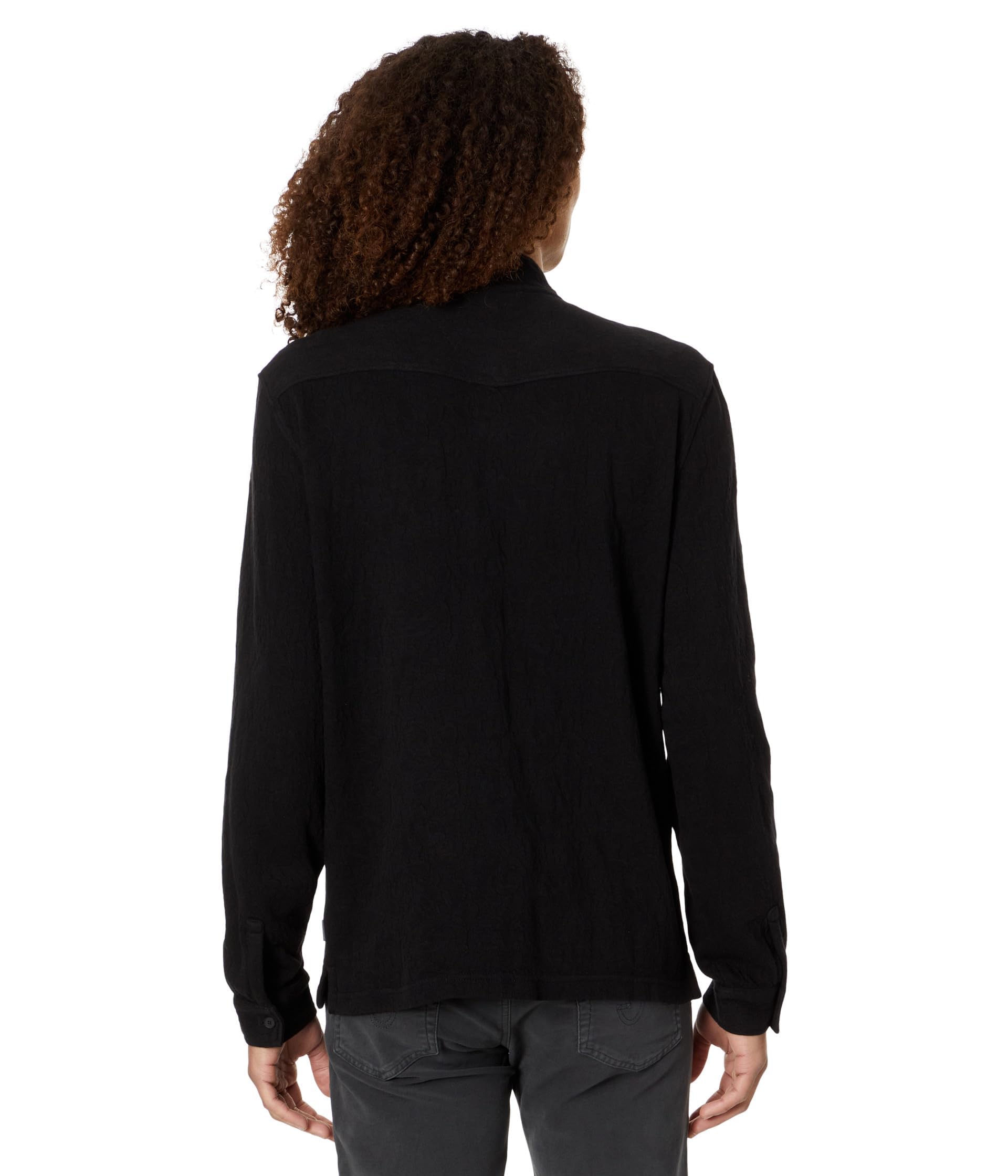 John Varvatos Men's Webster Shirt Jacket - Stylish Casual & Layering Piece for Fall & Spring | Lightweight Cotton Blend for Everyday Wear