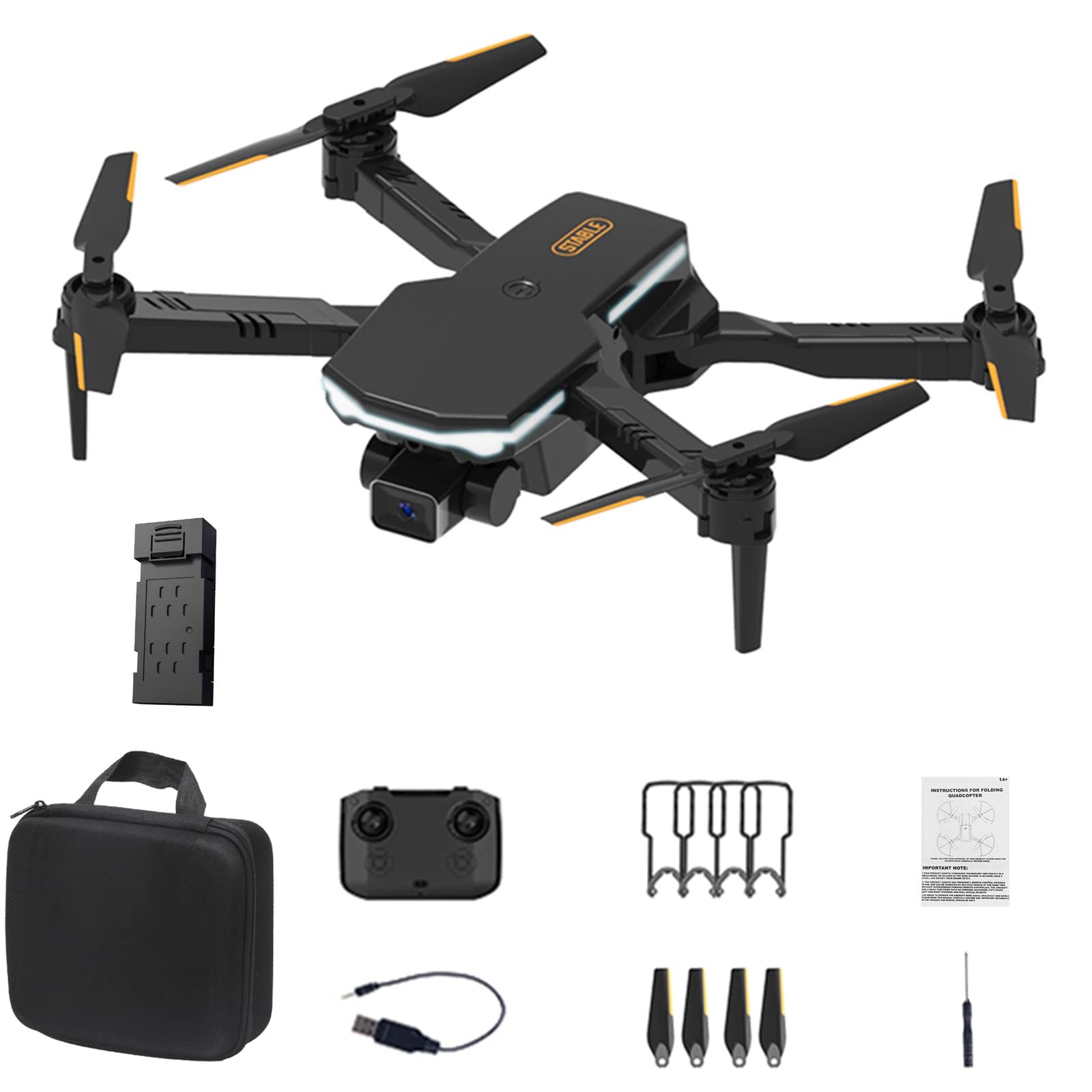4K HD FPV Camera Drone for Adults - Remote Control Quadcopter with Altitude Hold, Headless Mode & Speed Adjustment | Perfect Gift for Boys & Girls (Red/Black) | Ideal for Aerial Photography, Outdoor Adventures & Birthday Gifts