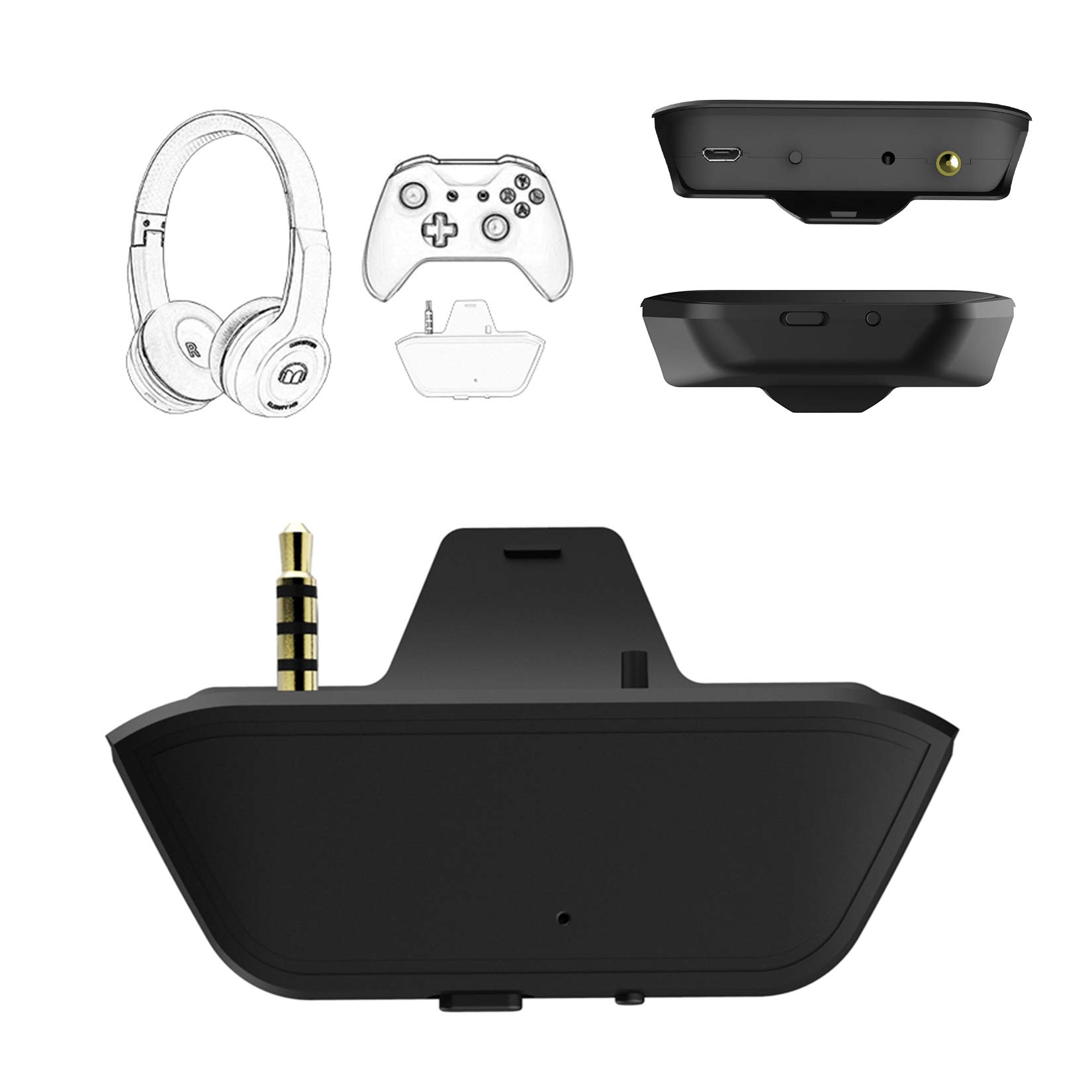 Bluetooth Transmitter Dongle for Xbox Controllers - Wireless Audio Adapter Compatible with Headphones, Speakers & Airpods - Low Latency Gaming Accessory for Immersive Xbox Experience