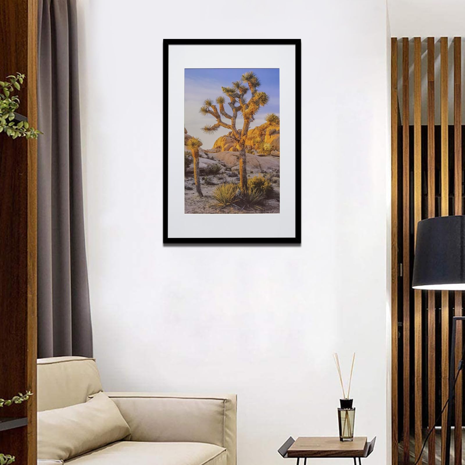 16x24 Black Picture Frame - High Clarity Wall Gallery Frame for 16 by 24 Inch Posters, Photos & Canvas Art - Perfect for Living Room, Bedroom & Office Decor