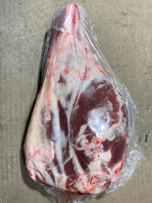 Premium Bone-In Leg of Lamb - Fresh, Tender & Juicy (Avg 5 lbs) - Perfect for Roasting, Grilling & Holiday Dinners