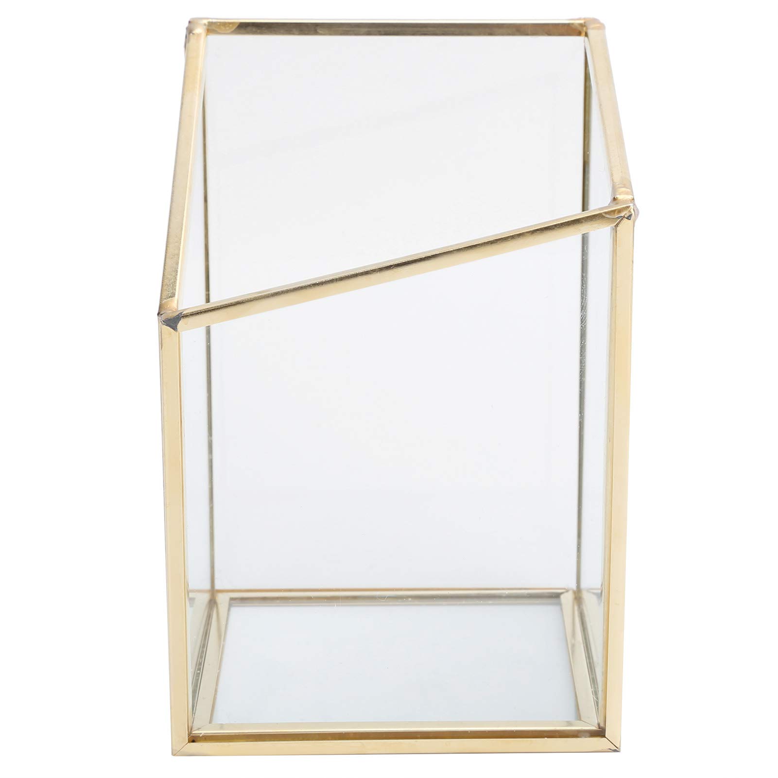 Janzoom Glass Flower Vases - Multifunctional Geometric Glass Planter for Plants & Cosmetics | Lightweight Home & Office Decor for Centerpieces, Wedding Decor, and Desk Organizers