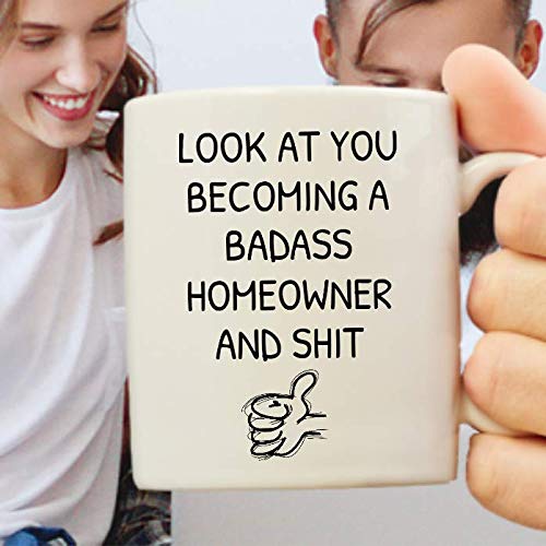 15 oz White New Homeowner Coffee Mug - Funny Housewarming Gift for Couples, Men & Women - Perfect for Coffee, Tea & Office Use