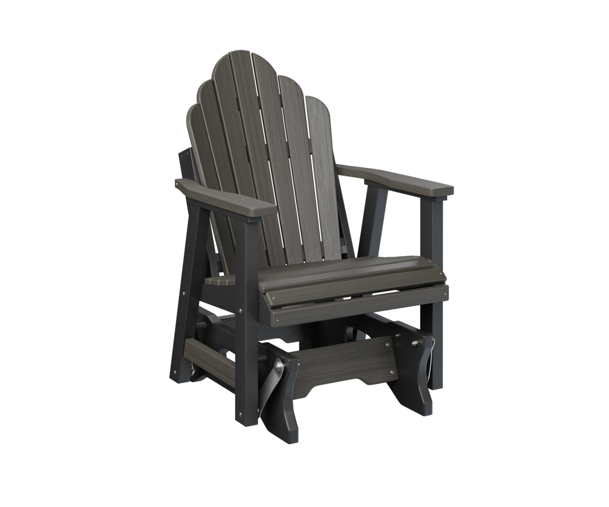 Berlin Gardens Cozi Back Single Glider - Comfortable Outdoor Rocking Chair for Patio, Porch & Garden Relaxation | Perfect for Reading, Lounging & Enjoying Nature
