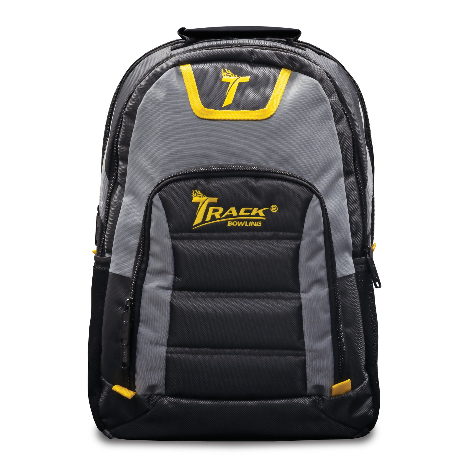 Track Select Backpack - Lightweight Durable Laptop Backpack for Men & Women, Water-Resistant Gray/Yellow Design - Perfect for Work, School, Travel & Outdoor Adventures