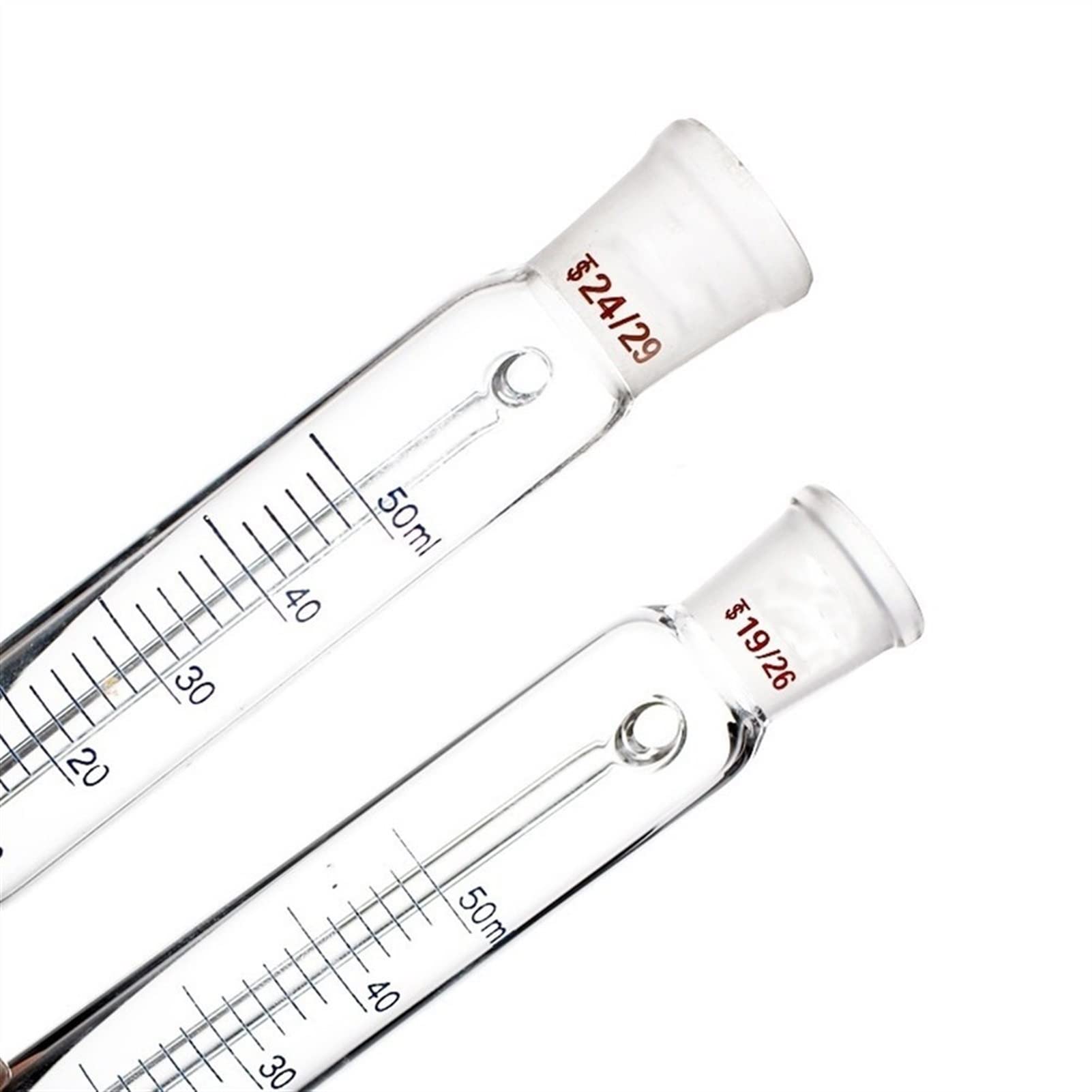 50ml Pressure Equalizing Dropping Funnel with Graduation - 19/26 & 24/29 Joints, High Temperature Resistant Borosilicate Glass Lab Funnel for Chemistry Experiments, Essential for Precise Liquid Transfer in Laboratories (Pack of 1)