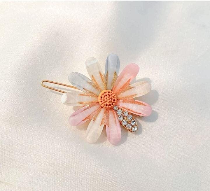 SS Metal Hair Clips for Women - Geometric Hollow Hairpins, Korean Style Barrettes with Pearl Accents (8-Pack) - Perfect for School, Work, Parties & Everyday Hairstyling