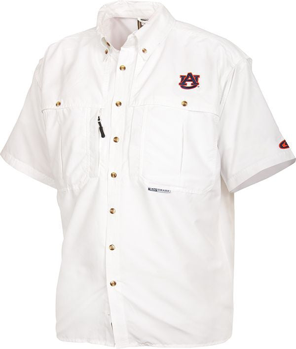 Auburn Wingshooter's Short Sleeve Shirt for Men - Lightweight Hunting & Outdoor Shirt - Perfect for Bird Hunting, Shooting Sports & Casual Wear