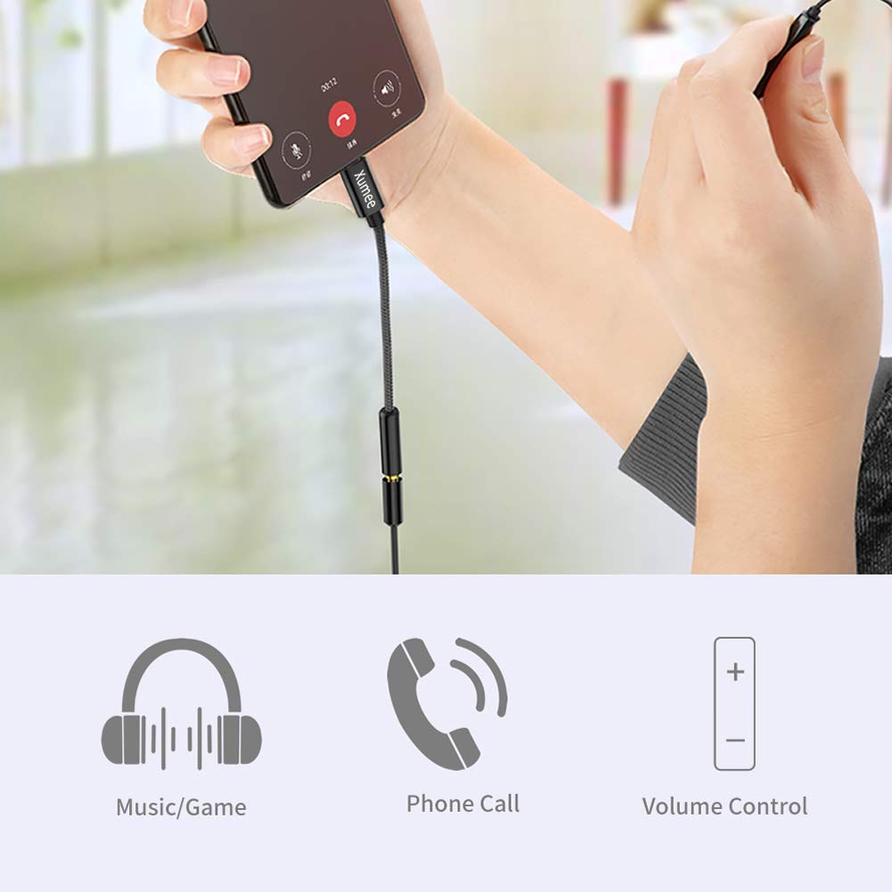 Premium USB C to 3.5mm Headphone Adapter with Hi-Res DAC - USB Type C to AUX Audio Jack Converter for iPhone 16/15 Pro Max, Samsung Galaxy S25/S24/S23/S22 FE Ultra - Perfect for Music, Gaming & Conference Calls