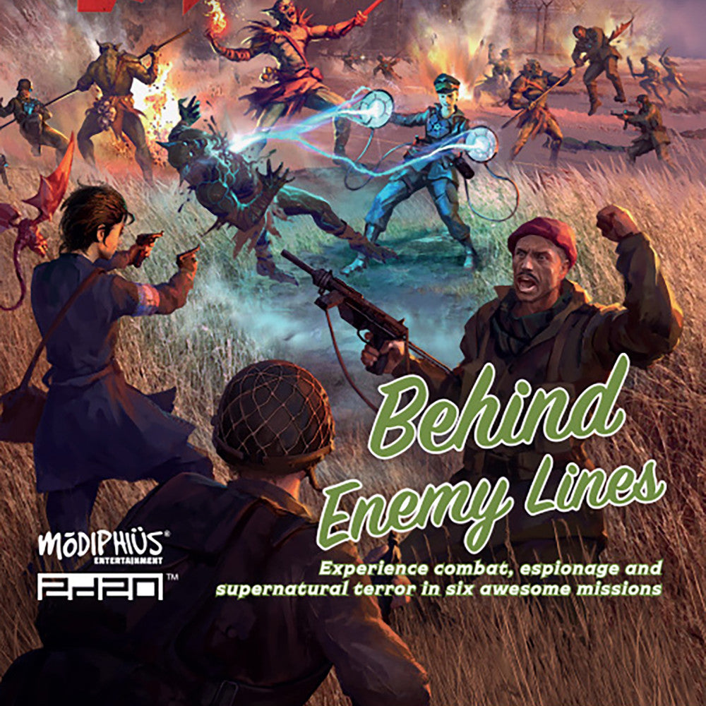 Achtung! Cthulhu 2d20: Mission Dossier 1 - Behind Enemy Lines RPG Adventure Set | World War II Horror Tabletop Game for Roleplaying Enthusiasts | Perfect for Game Nights & Thematic Campaigns
