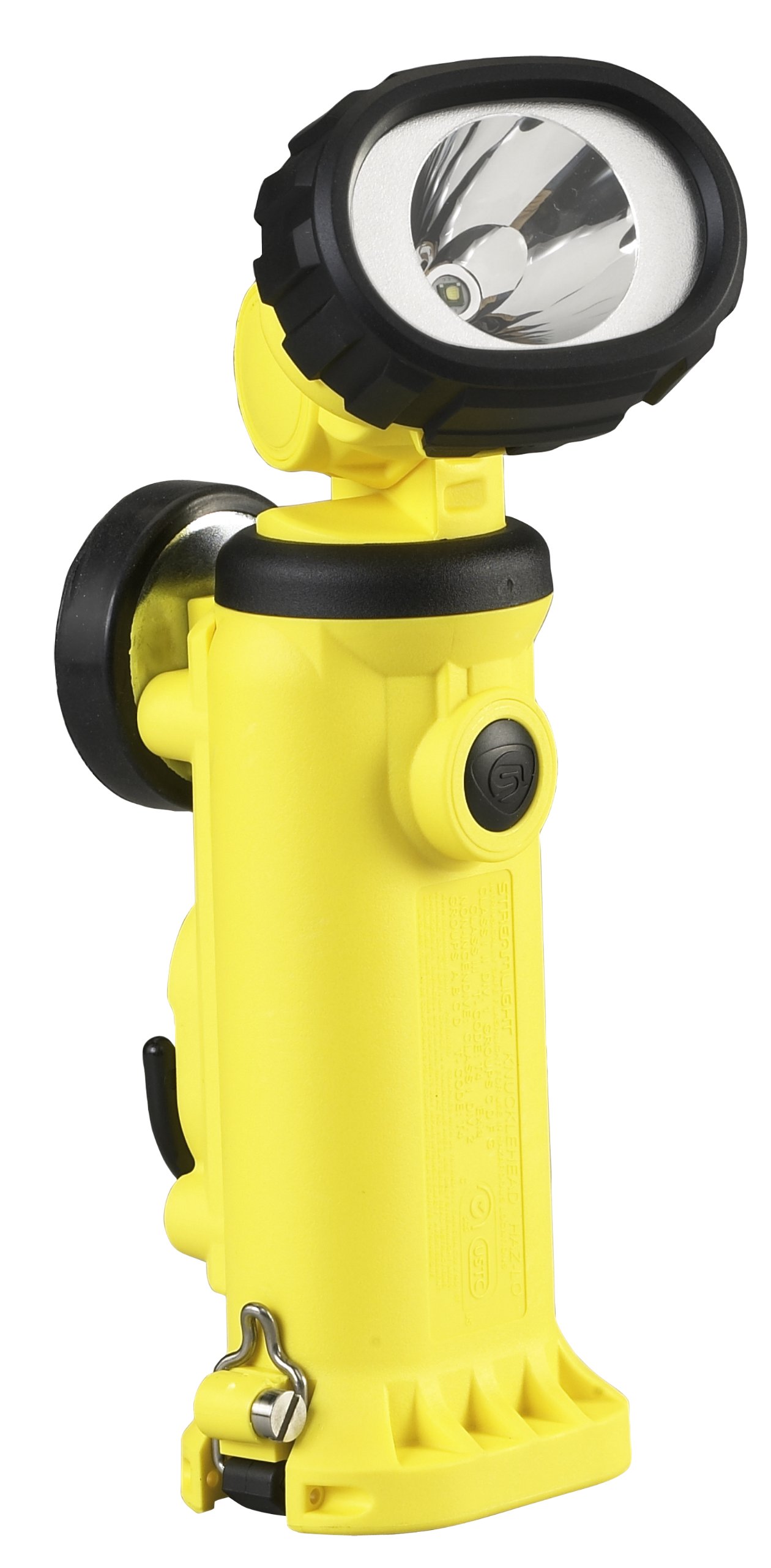 Streamlight 91722 Knucklehead HAZ-LO Rechargeable Spot Light with 120V AC Charger - 150 Lumens Yellow Safety Light for Construction, Emergency, Camping & Outdoor Work