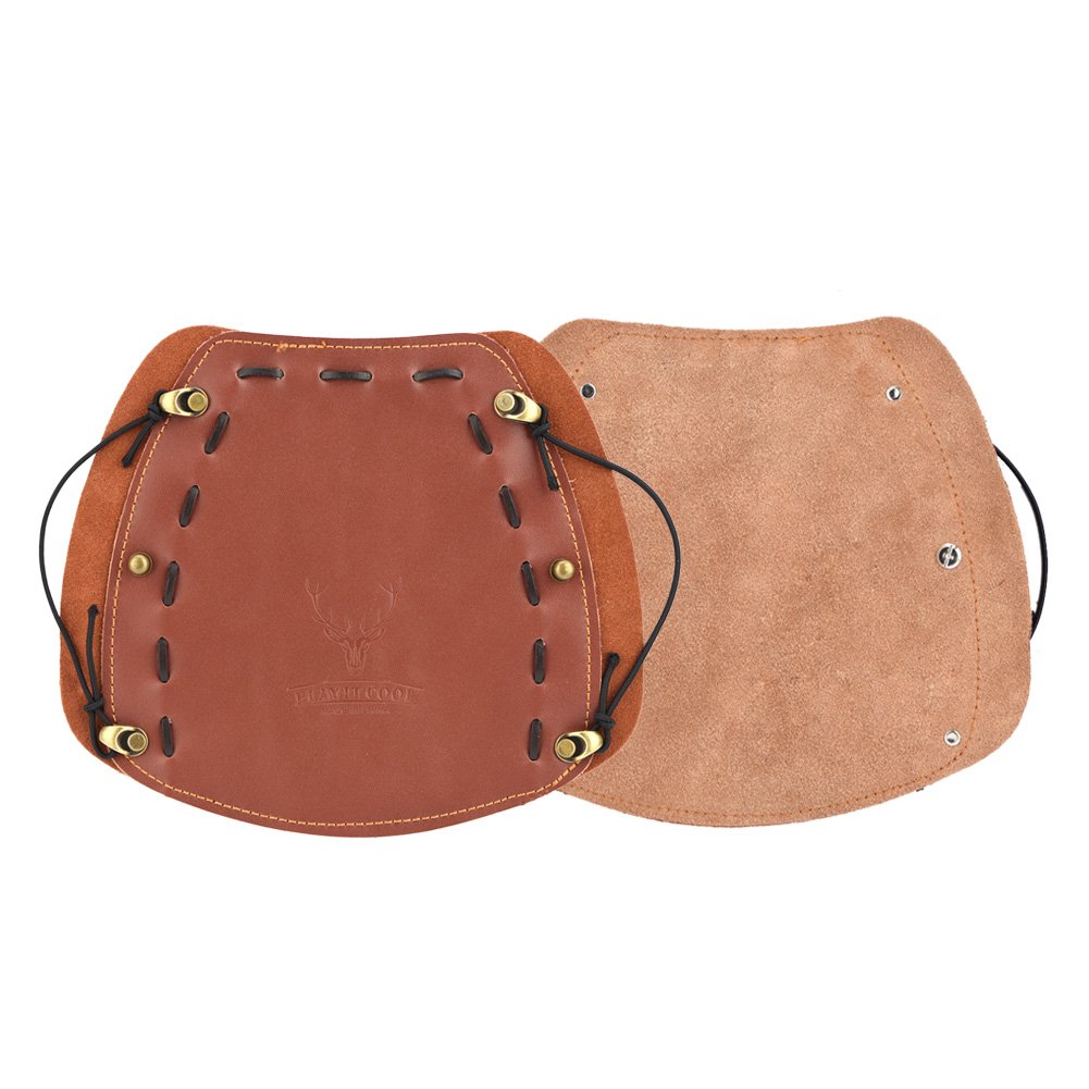 Leather Archery Arm Guards - Adjustable Forearm Protector for Bow Shooting, Hunting & Target Practice | Portable & Safe Arm Strap for Men & Women | Ideal for Outdoor Sports, Archery Training & Hunting Gear