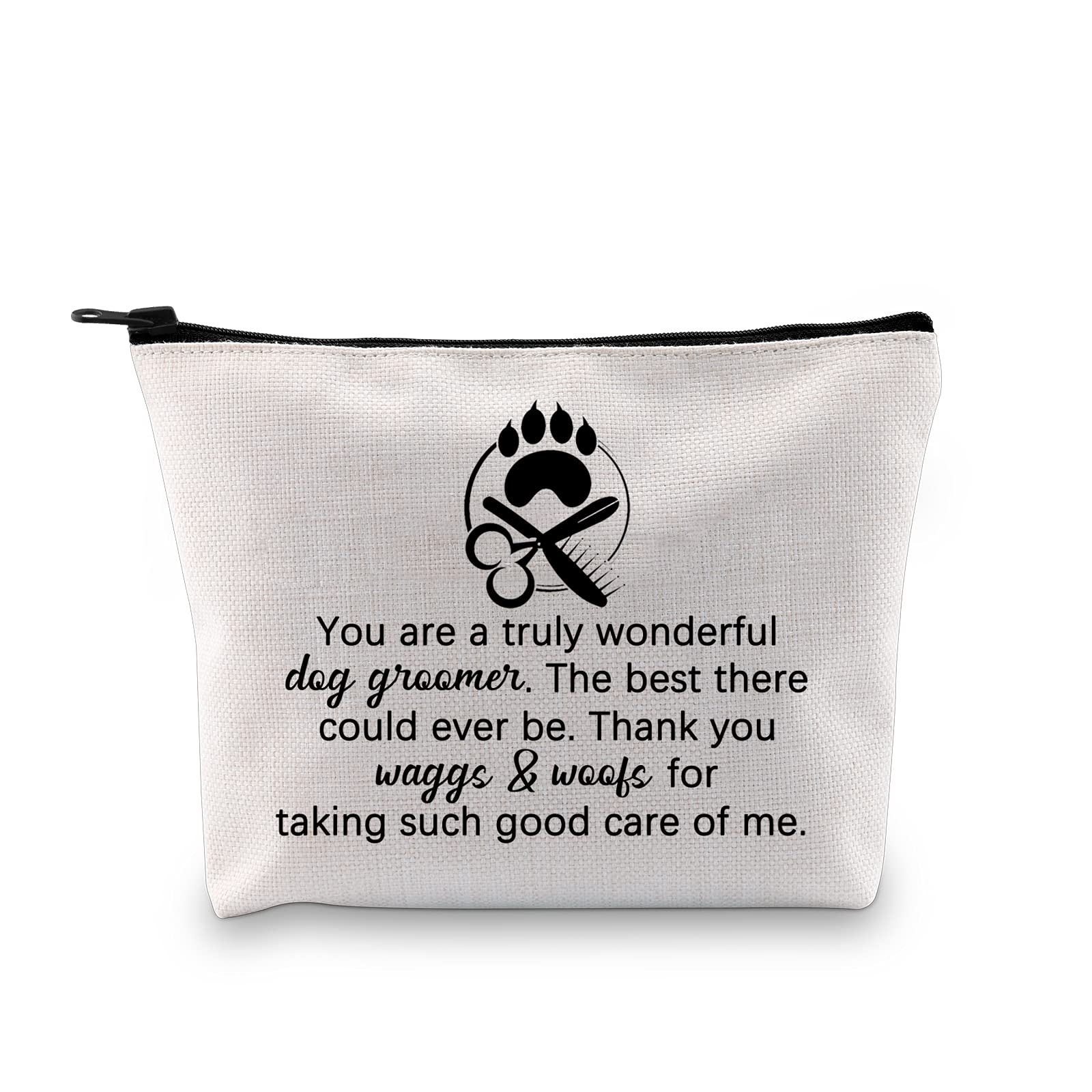 Professional Dog Groomer Makeup Bag - Pet Grooming Gift for Dog Hairdressers & Salon Owners - Waterproof Cosmetic Organizer (Perfect for Dog Shows, Mobile Grooming & Salon Storage)
