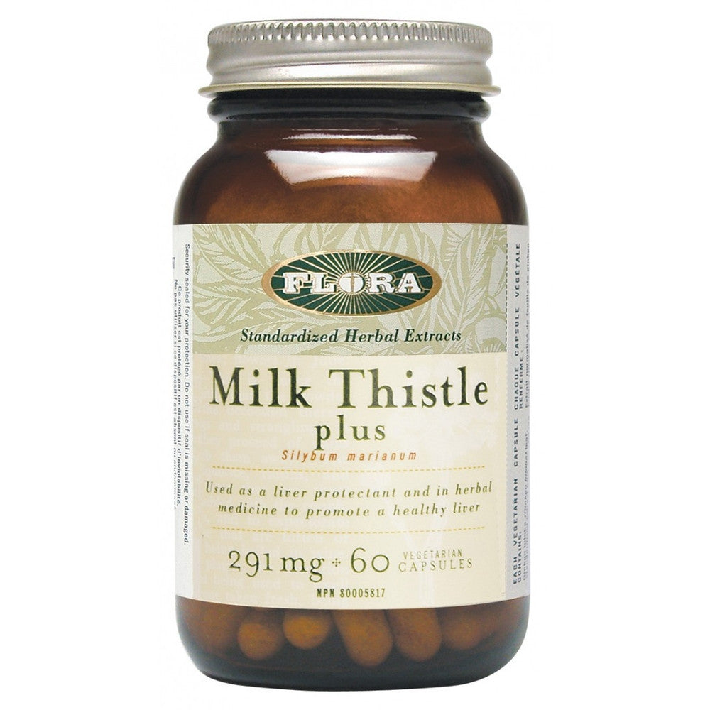 Flora Milk Thistle 60 Capsules - Liver Detox & Support Supplement for Digestive Health - Perfect for Daily Wellness & Post-Party Recovery