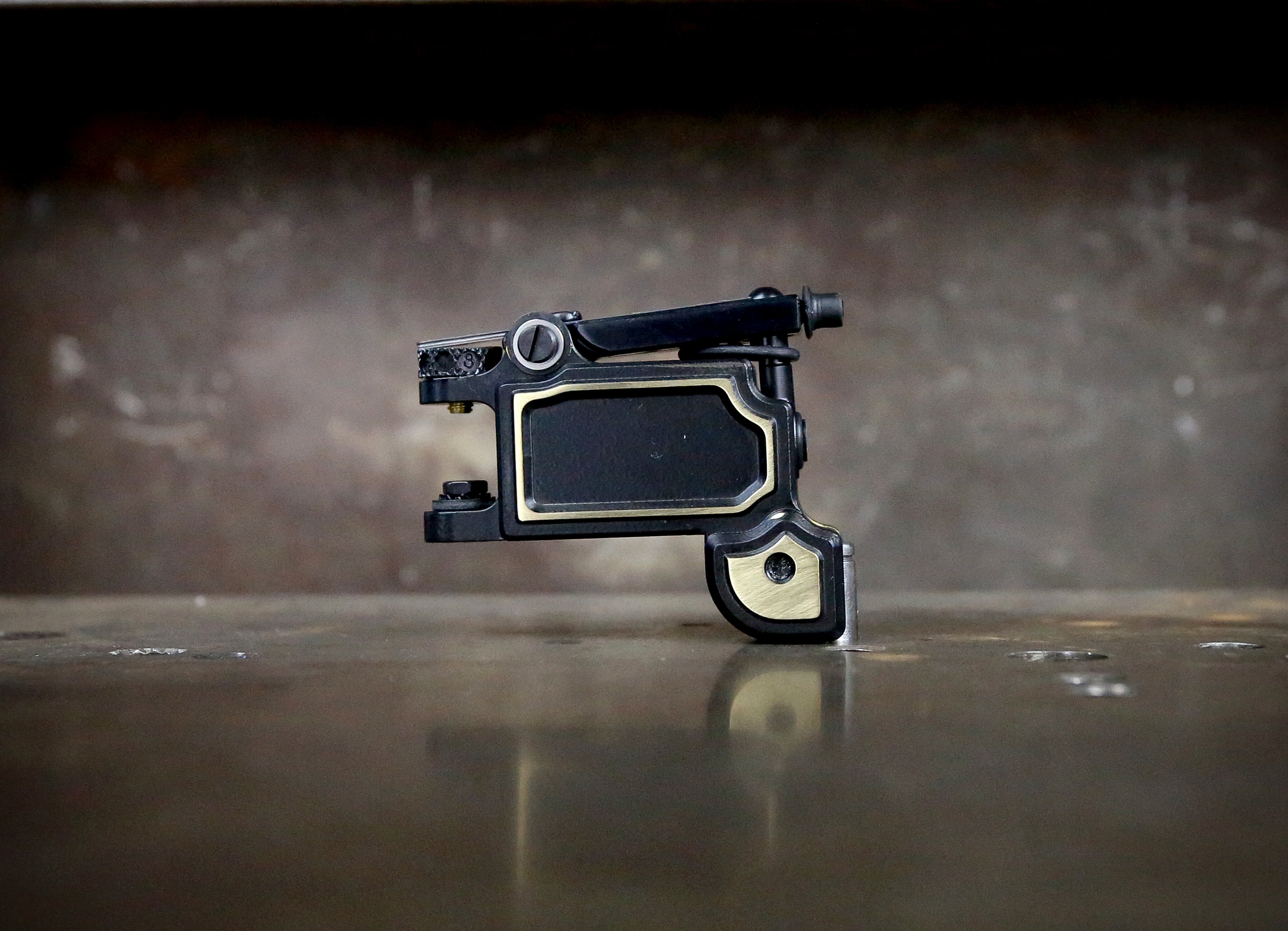 Dan Kubin Mojobox V2.2 Black & Brass 2-Tone EDC Pocket Organizer - Perfect for Everyday Carry, Keychain Accessories, and Minimalist Wallet Replacement