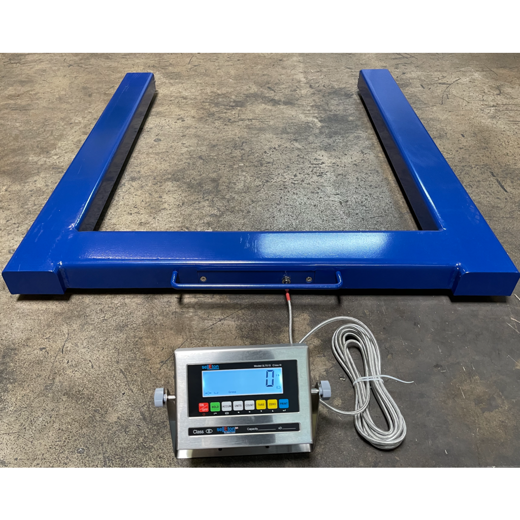 SellEton SL 932 Portable U Beam Pallet Scale - Heavy Duty Industrial Digital Scale for Warehouse, Shipping & Logistics (5000lb Capacity) - Perfect for Forklift Weighing & Inventory Management