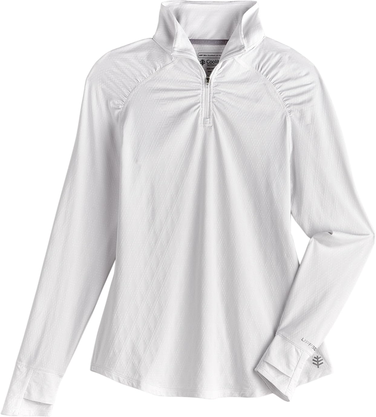 Coolibar UPF 50+ Women's Arabella Quarter-Zip Sun Protective Shirt - Lightweight UV Protection Top for Hiking, Golf & Outdoor Activities