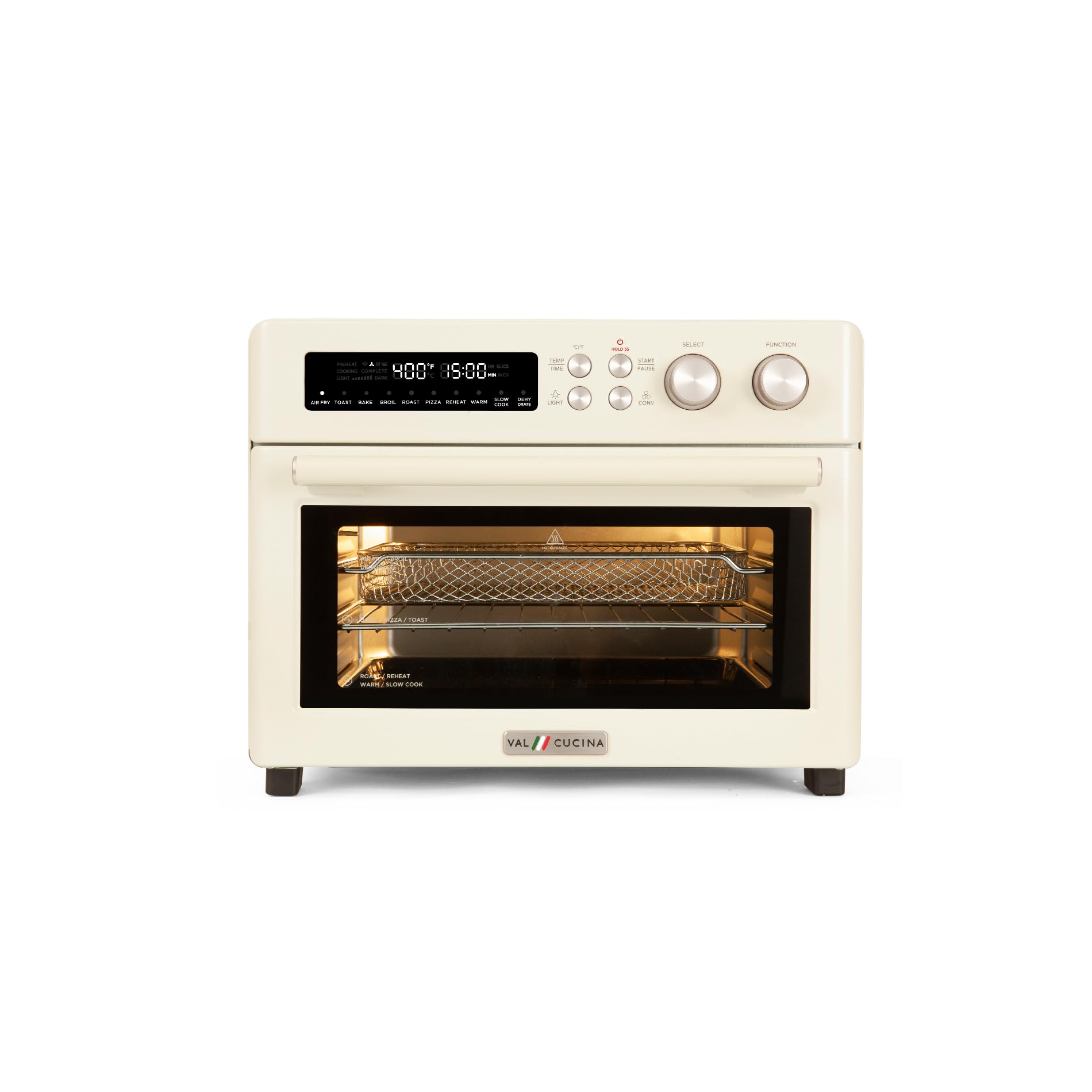 **10-in-1 Retro Infrared Air Fryer Toaster Oven Combo – Extra Large 6-Slice Countertop Convection Oven with Enamel Baking Pan & Recipe Book – Easy Clean, Almond Yellow – Perfect for Baking, Roasting & Air Frying**    *(Use Cases: Ideal for family meals, quick snacks, healthy cooking, and entertaining guests.)*