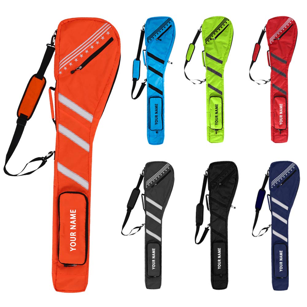 Lightweight Foldable Golf Sunday Bag with Shoulder Strap - Big Teeth Design for Driving Range & Par 3 Practice - Compact Carry Bag for Few Clubs (Multi-Color) | Perfect for Weekend Golfers & Travel