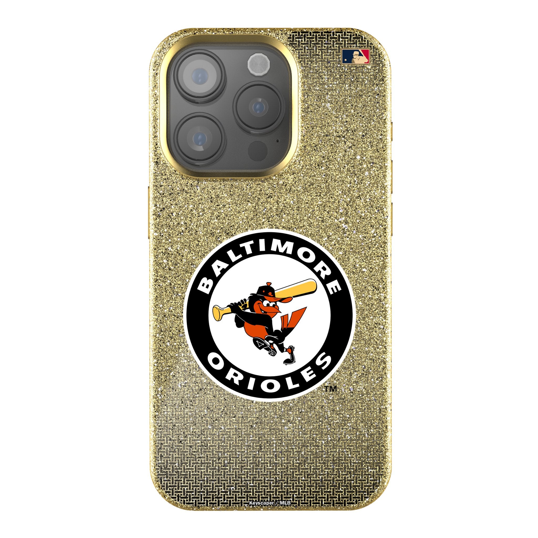 Baltimore Orioles 1966-1969 Cooperstown Collection Linen Bling Phone Case for iPhone - Vintage Baseball Team Design for Fans & Collectors - Perfect for Game Days & Showcasing Team Pride