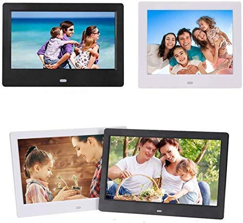 BINGQIAN 7-Inch Digital Picture Frame - HD Digital Photo Album with Auto-Switch, Wall Mountable Electronic Photo Frame for Home, Office & Gift Giving