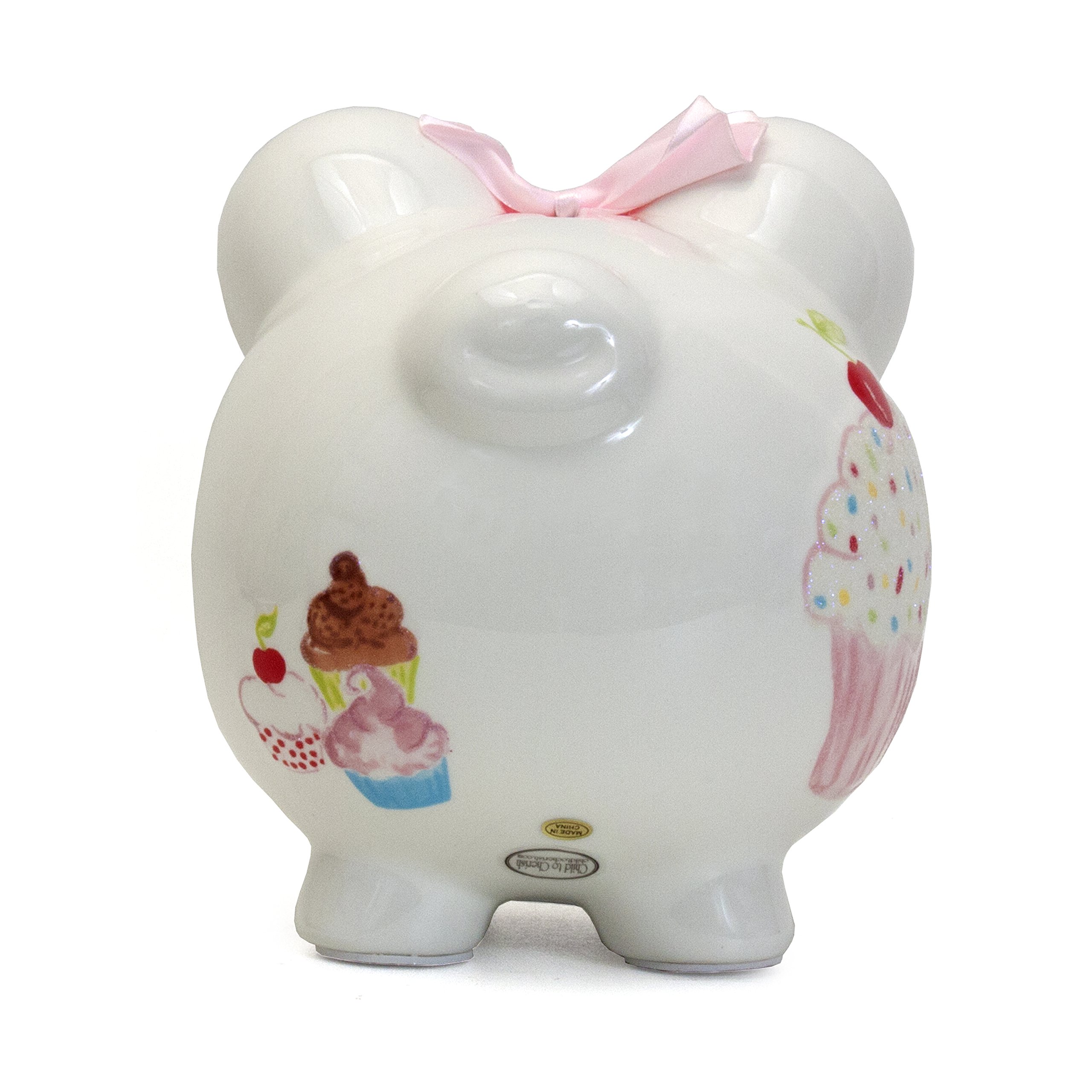 Ceramic Piggy Bank for Kids - Sprinkle Cupcake Design, Cute Money Saving Bank for Girls & Boys | Perfect Gift for Birthdays, Christmas & Savings Goals