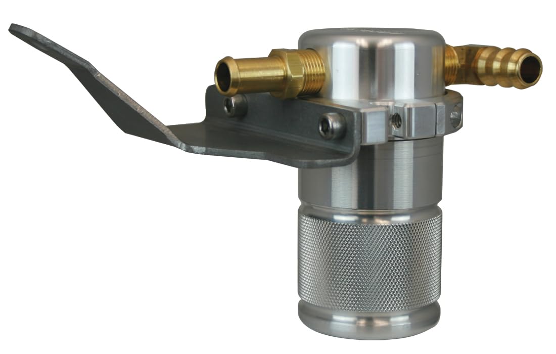 Moroso 85668 Small Body Air Oil Separator Catch Can for 07-11 Jeep JK Wrangler - Improve Engine Performance & Reduce Oil Consumption - Perfect for Off-Roading & Daily Driving