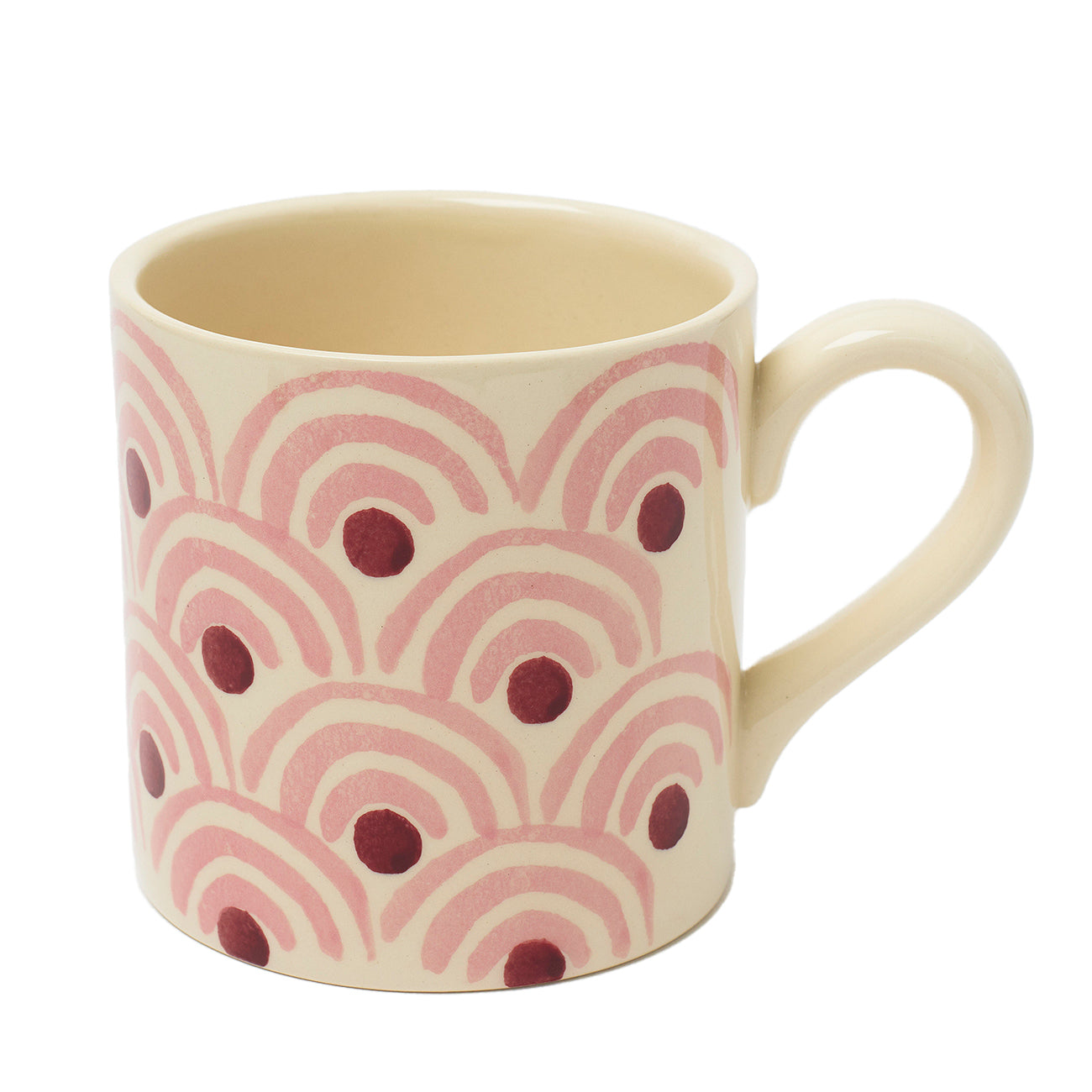 Rainbow Pink Ceramic Coffee Mug - 15oz Insulated Travel Tumbler with Lid, Perfect for Hot & Cold Drinks - Great for Office, Home, or Gift Giving