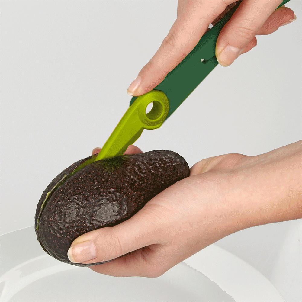4-in-1 Avocado Tool Set - Stainless Steel Slicer, Peeler, Pitter & Masher for Perfect Guacamole & Salads - Kitchen Gadget for Avocado Lovers
