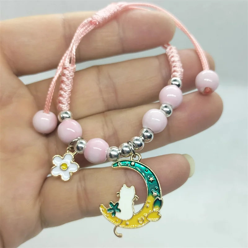 Stylish Animal Cat Bracelet for Girls - Trendy Handmade Jewelry Gift for Cat Lovers | Perfect for Parties, Gifts & Everyday Wear