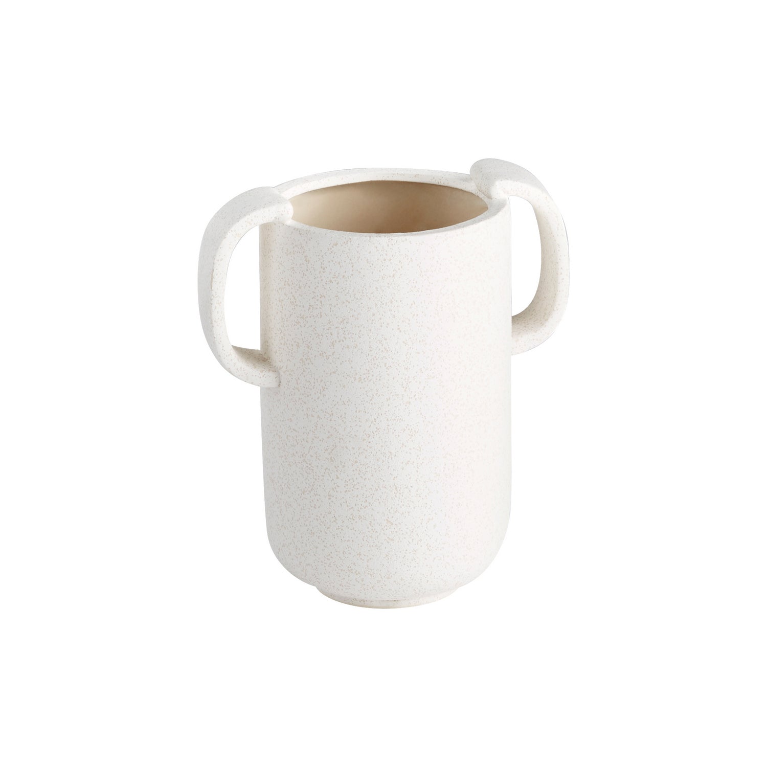 Cyan Design 11190 Dusty Miller Vase - White Small Ceramic Home Decor for Living Room, Dining Table & Wedding Centerpieces