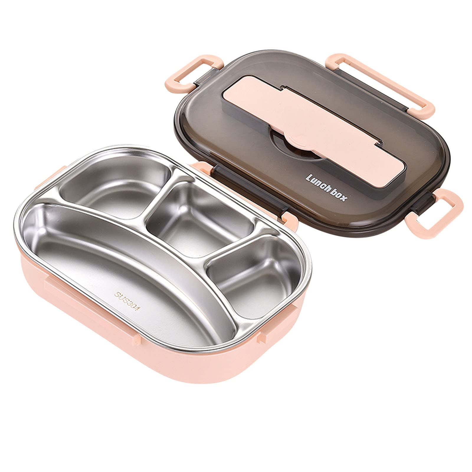 Thermal Insulation Bento Box 4 Compartment Lunch Container - Portable Leak-Proof Food Storage for School, Office & Picnic - Perfect for Students, Professionals & Outdoor Activities