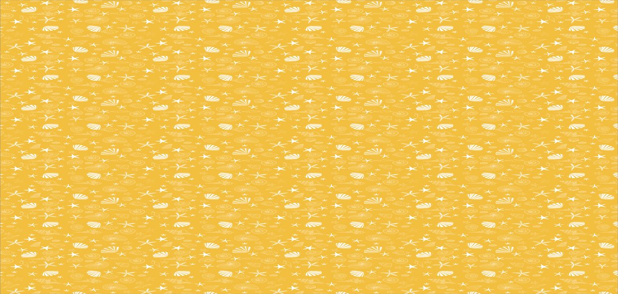 Tropical Summer Ceramic Mug - Yellow & White Ocean Theme for Coffee & Tea