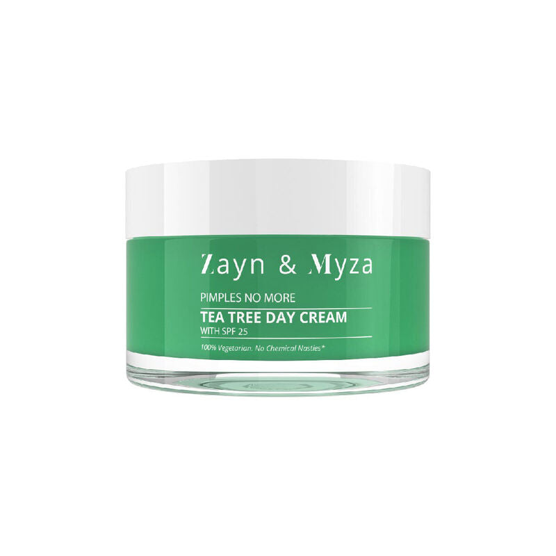 ZM Zayn & Myza Tea Tree Day Cream SPF 25 - 50ml Moisturizer for Acne-Prone Skin | Daily Hydration & Sun Protection for Face