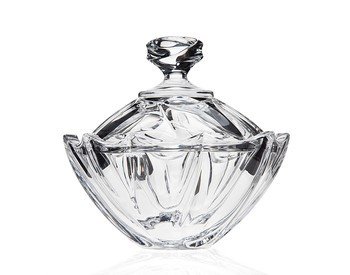 Elegant Ricci Argentieri Crystal Large Candy Dish - Perfect for Parties, Weddings & Home Decor