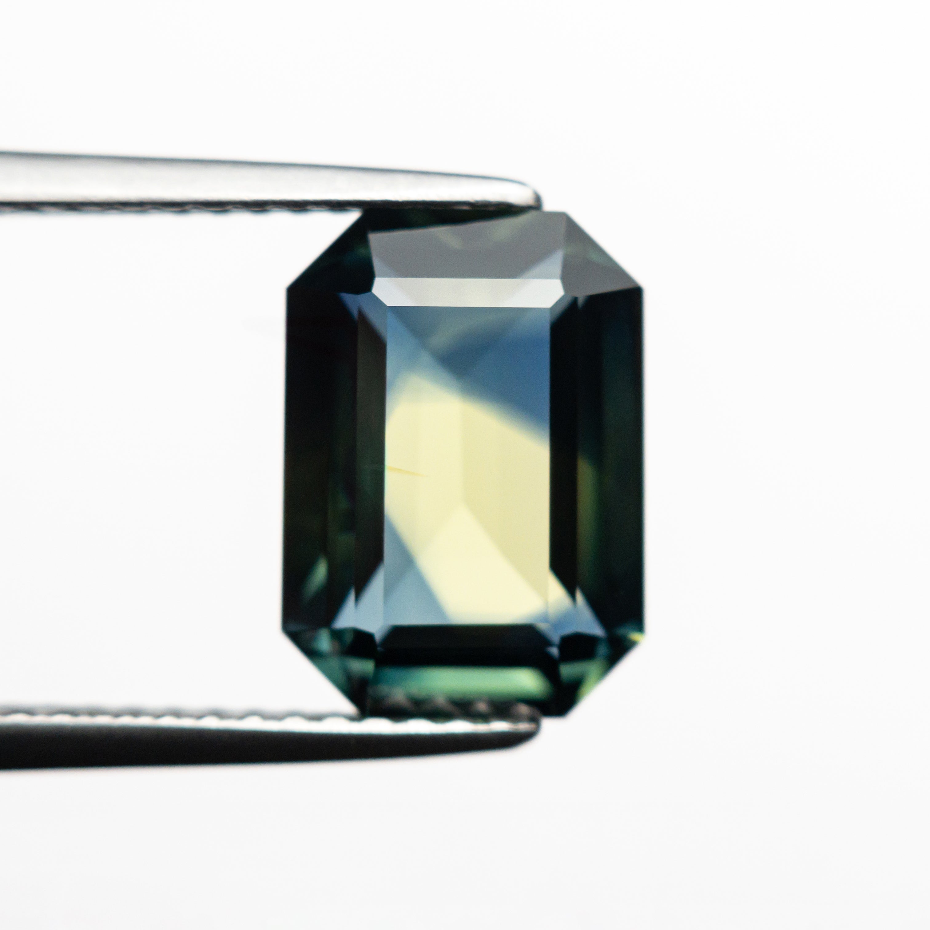 3.63ct Natural Blue Sapphire Gemstone - 10.83x7.73x4.19mm Step Cut Rectangle with Cut Corners for Engagement Rings & Fine Jewelry Making