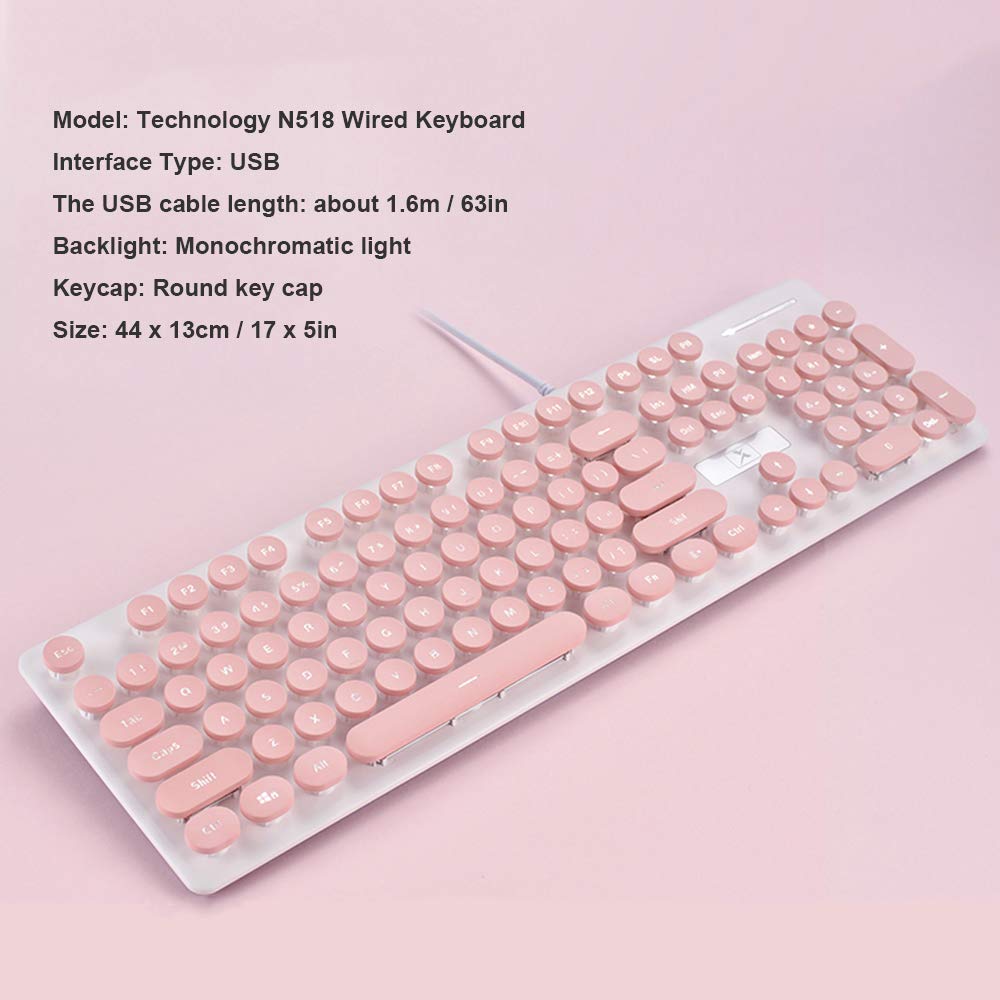 LexonElec Wired USB Gaming Keyboard and Mouse Combo - 104 Key Blue LED Backlit Mechanical Keyboard with Ergonomic Design & 1600DPI Optical Gaming Mouse for PC, Laptop - Perfect for Esports, Streaming, and Office Work (Black/Blue)