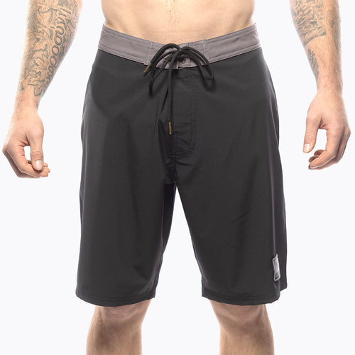 Stealth 21 Boardshorts for Men - Quick-Dry Swim Trunks with UPF 50+ Sun Protection - Perfect for Surfing, Swimming & Beach Vacations - Black