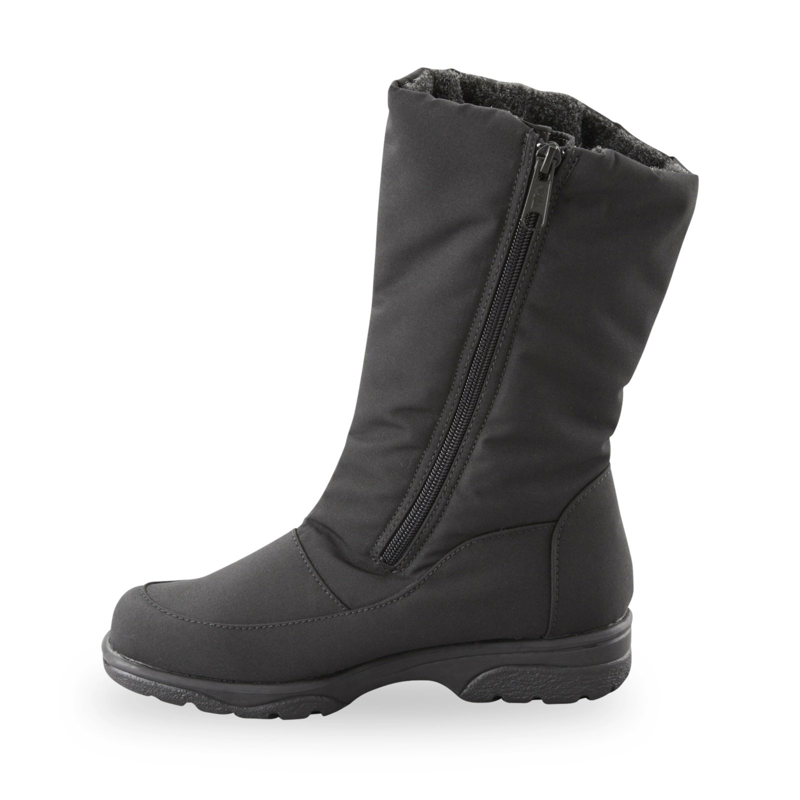 Women's On-The-Go Boots with Toe Warmers - Black Winter Boots for Walking, Commuting & Outdoor Activities