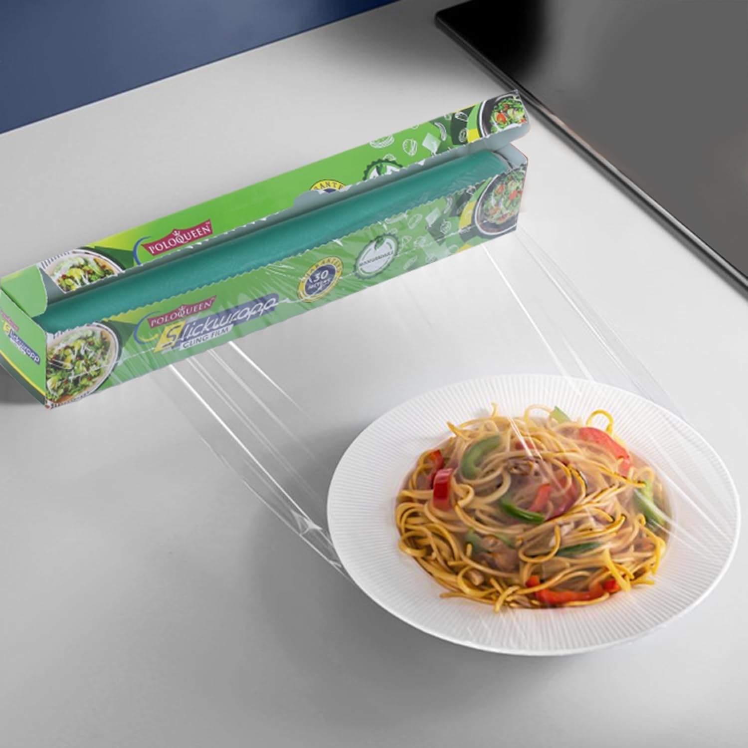 PoloQueen 30m Food Wrap Roll & 20m Butter Paper Roll Set | Microwave-Safe, Non-Stick Baking Paper for Cooking, Freezing, Food Storage | Perfect for Meal Prep, Roti Wrapping & Kitchen Organization