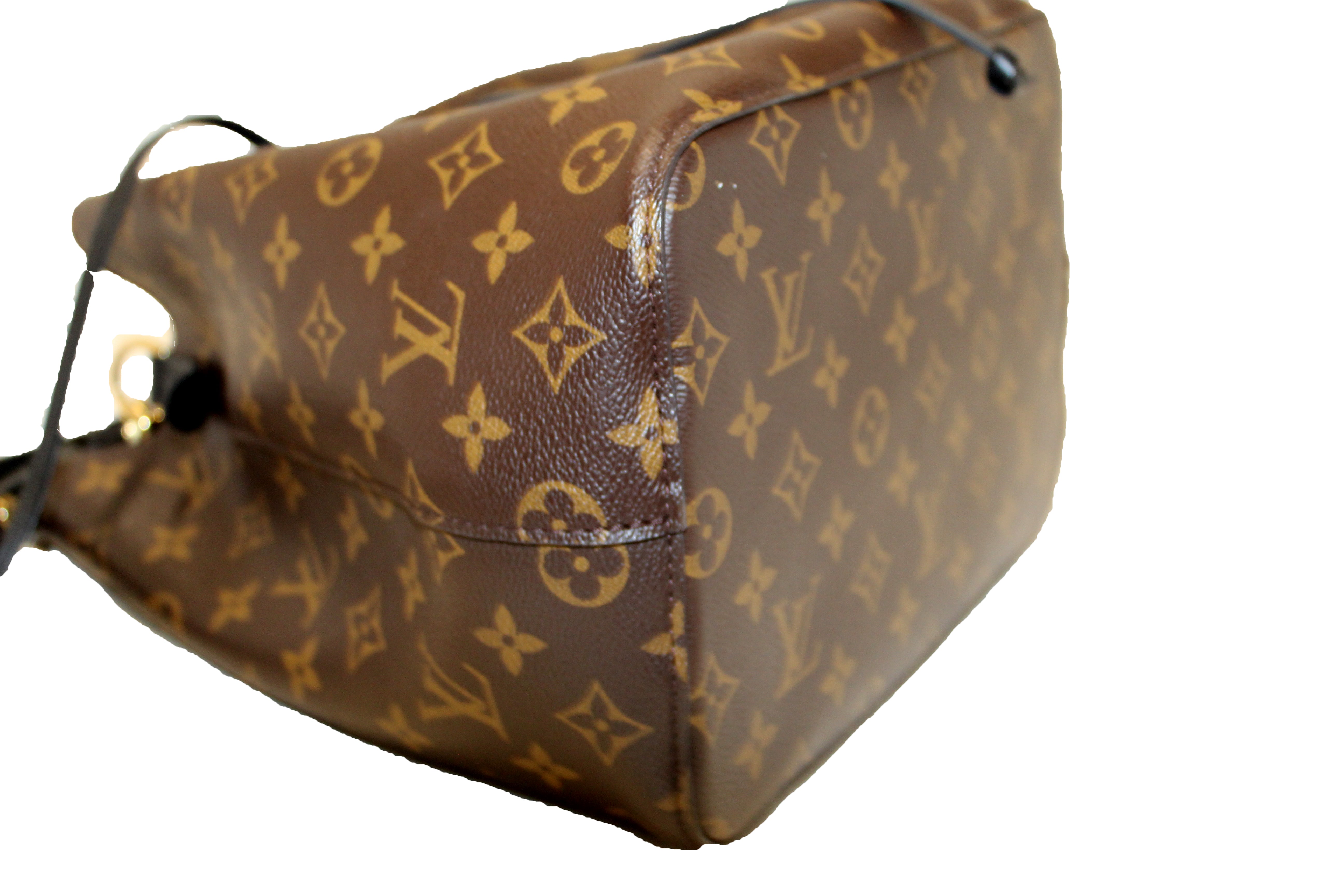 Authentic Louis Vuitton Classic Monogram Black NeoNoe Shoulder Bag for Women - Luxury Designer Handbag for Work, Travel & Everyday Use