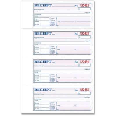 Money and Rent Receipt Book - 50 Sets Carbon Copy Duplicate with Stub | Professional Financial Record Keeping for Landlords, Small Business & Personal Use | Track Payments & Expenses Easily