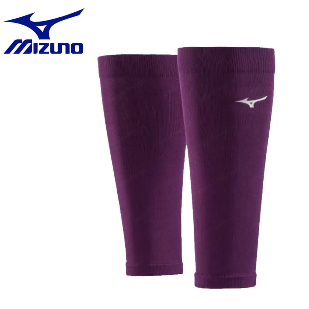 Mizuno Bio Gear Calf Supporter - Compression Sleeve for Running, Sports & Recovery - Purple (Pair) - Improve Performance & Reduce Muscle Fatigue