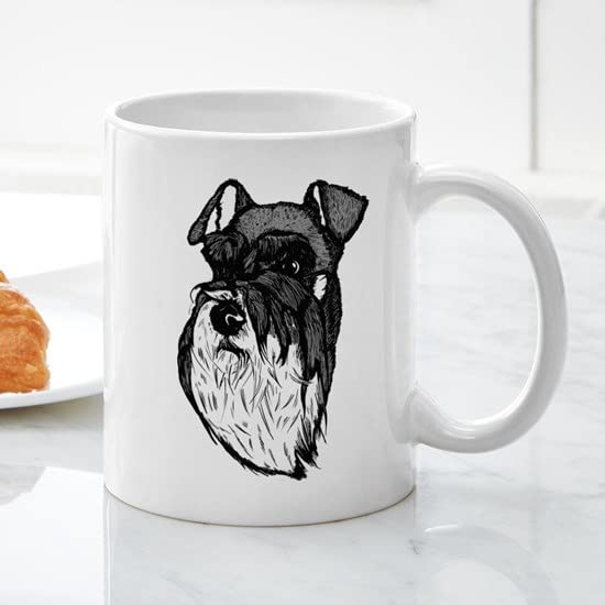 Miniature Schnauzer 11 oz Ceramic Coffee Mug - 325ml Dog Lover's Gift, Perfect for Home, Office & Pet Lovers - Cute Puppy Design for Tea, Hot Chocolate & Coffee