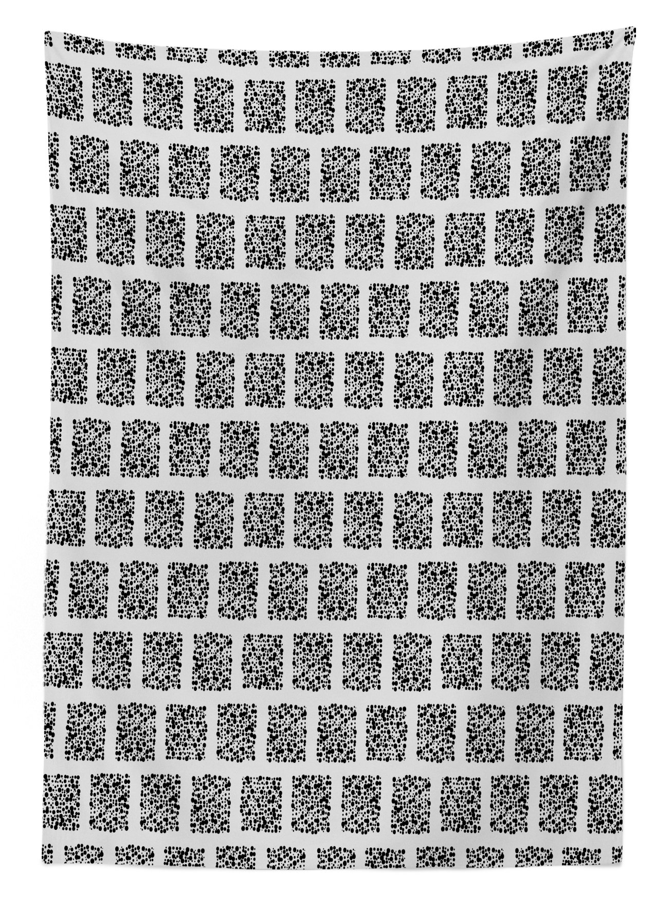 Ambesonne Abstract Square Outdoor Tablecloth - Doodle Dots Retro Halftone Design, Washable Picnic Table Cover 58