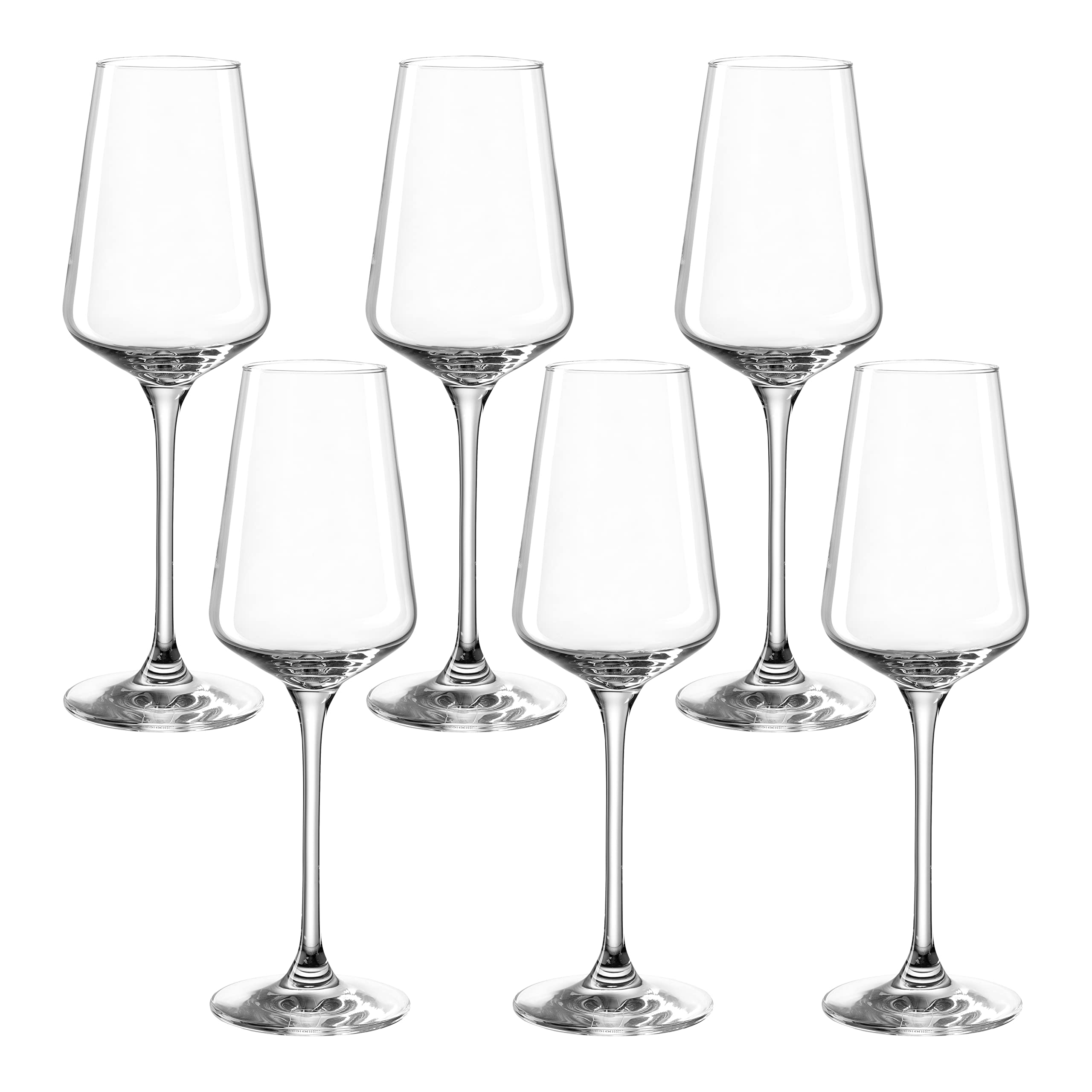 LEONARD Puccini Crystal Liquor Glasses Set of 6 - Elegant Whiskey & Cocktail Glasses for Home Bar, Parties & Gifts