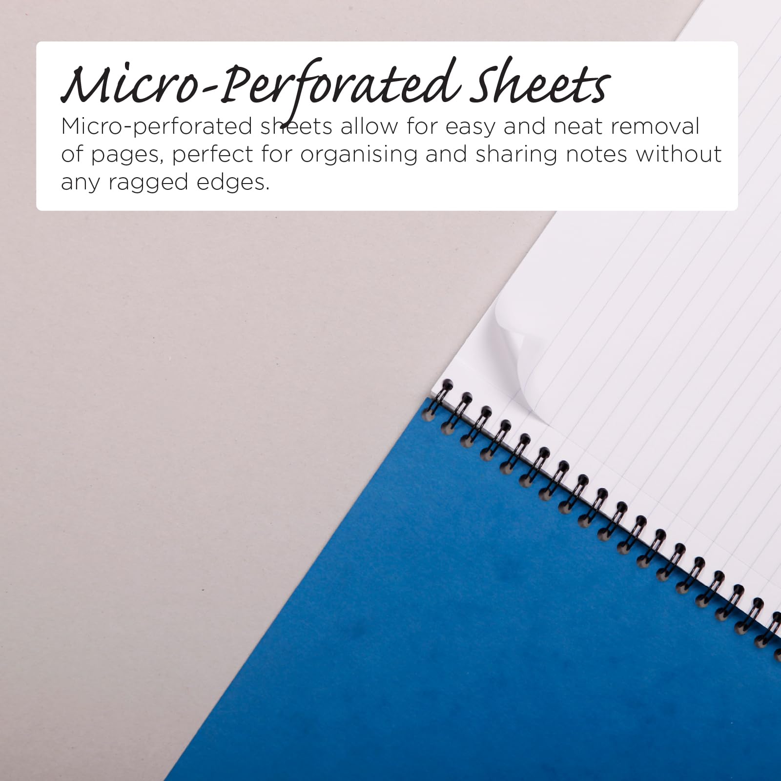 Europa A4 Side Bound Notebook - Black, 1 Pack | Premium Spiral Notebook for Office, School & Journaling | Durable Cover & Smooth Writing Paper