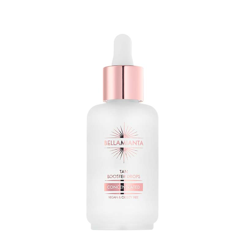Bellamianta Concentrated Tan Booster Drops for Face & Body - Natural Self Tanner Enhancer for Sunless Tanning - Perfect for Pre-Vacation Glow & Special Occasions