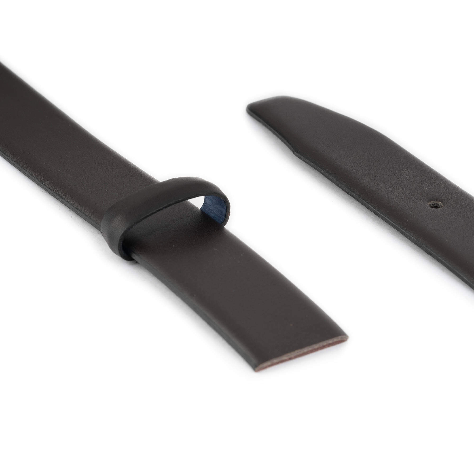 Premium 3.5cm Genuine Dark Brown Leather Replacement Belt for Ferragamo Buckles - Classic Dress Belt for Business & Formal Occasions